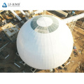 High quality new design large span Space Frame Steel Structure Spherical Dome Shed  for Coal Shed